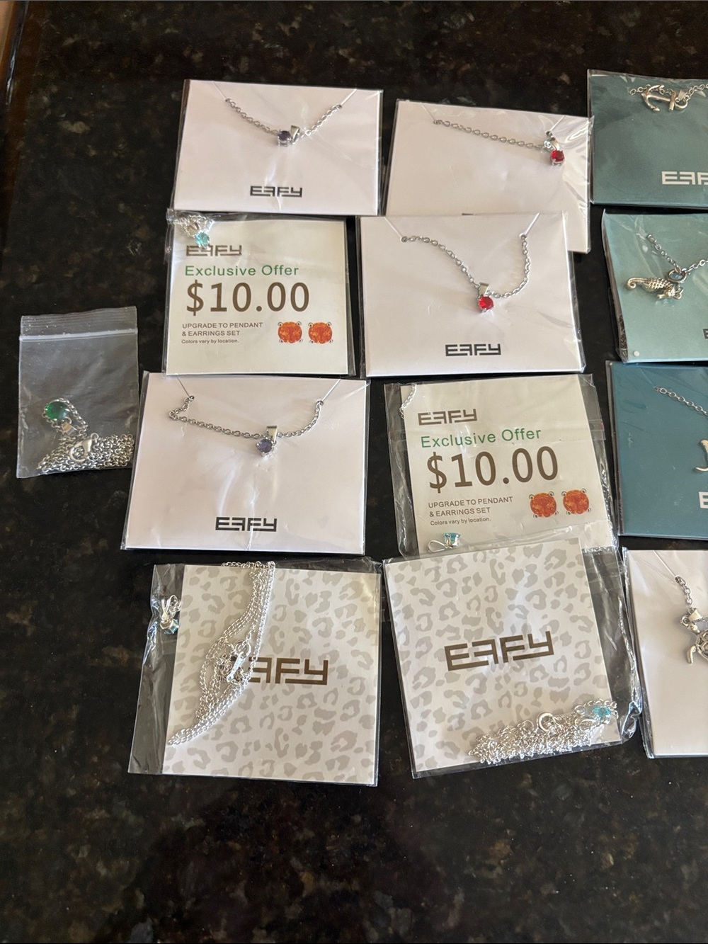 Effy Silver Necklaces with Red, Purple, Blue and Green Gem Accents